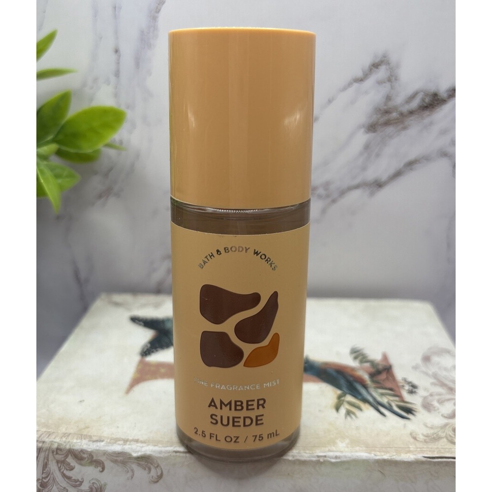 Bath & Body Works Amber Suede Fine Fragrance Mist 2.5 oz Travel Size New